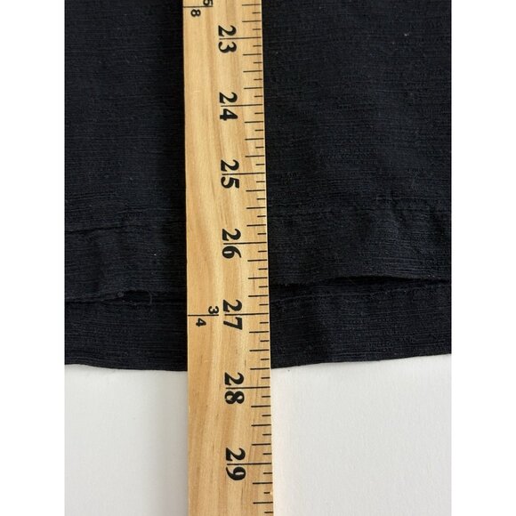 Caribbean Mens Shirt Size Large Button Down Black Short Sleeve 100% Silk - Picture 5 of 8